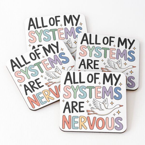 Item preview, All Of My Systems Are Nervous High Functioning Anxiety Cute Bird designed and sold by Ladys-Gents.