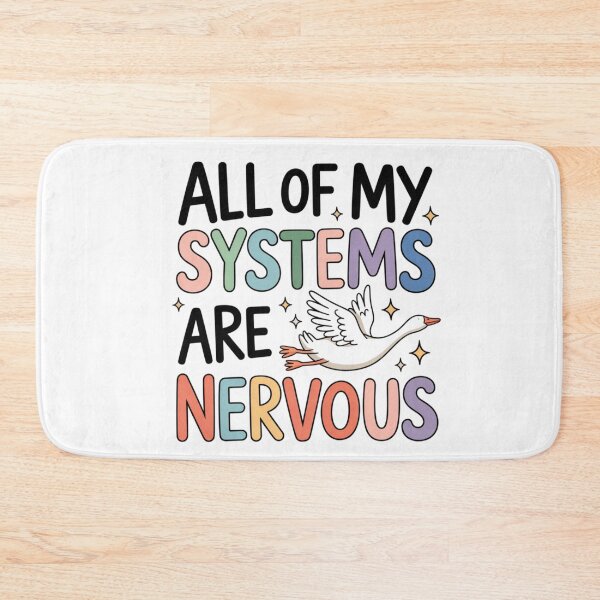 Item preview, All Of My Systems Are Nervous High Functioning Anxiety Cute Bird designed and sold by Ladys-Gents.