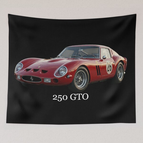 Item preview, 1963 250 GTO – Classic Red Sports Car | Vintage Hyper-Realistic Design designed and sold by Zippy Creation.