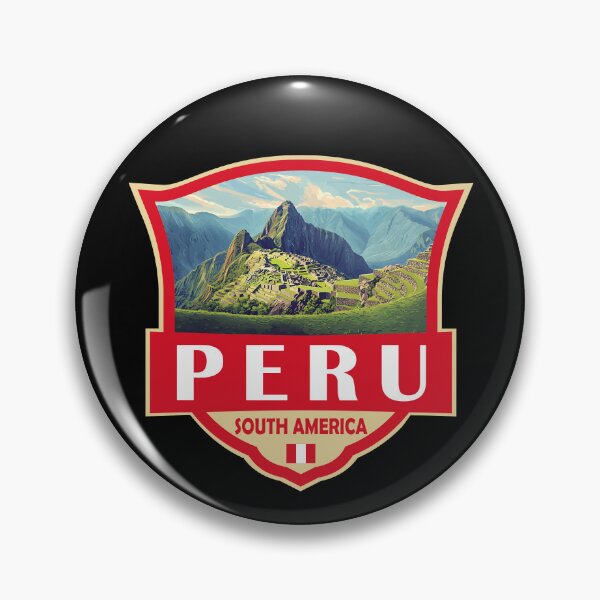 Item preview, Peru Illustration Retro Badge designed and sold by KrisSidDesigns.