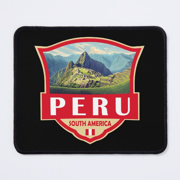 Item preview, Peru Illustration Retro Badge designed and sold by KrisSidDesigns.