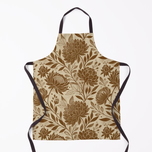 Item preview, Piony Garden Retro Boho Chic Brown designed and sold by AOCollections.