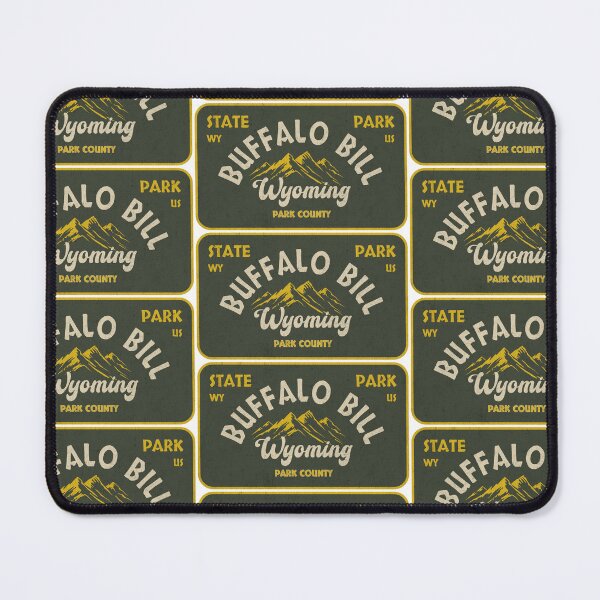 Item preview, Buffalo Bill State Park, Park County, Wyoming, badge design designed and sold by Wanderful-roads.