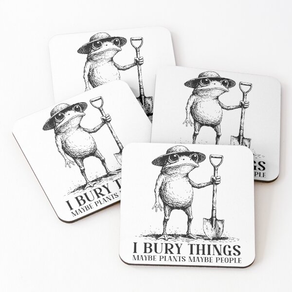 Item preview, I Bury Things Maybe Plants Maybe People Funny Frog Gardening designed and sold by gunaone-design.