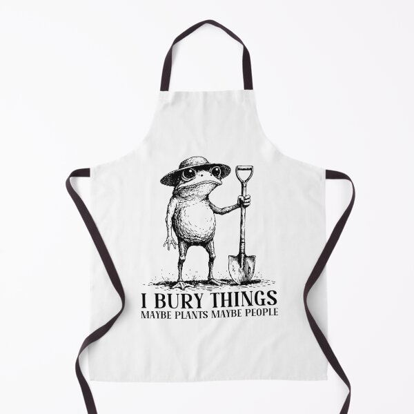 Item preview, I Bury Things Maybe Plants Maybe People Funny Frog Gardening designed and sold by gunaone-design.