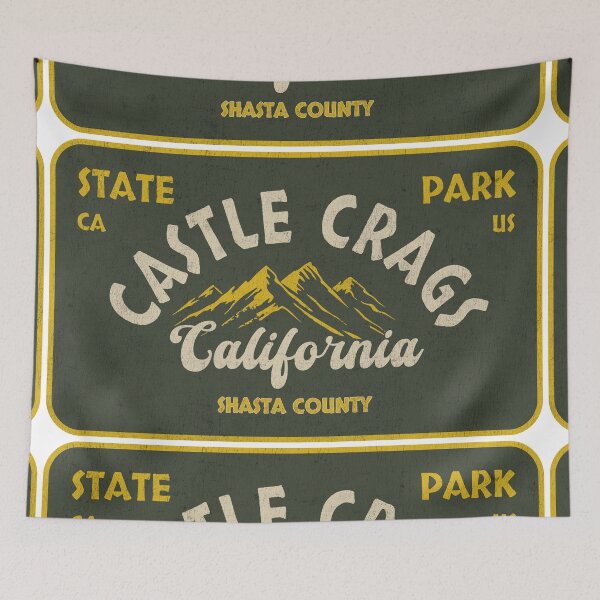 Item preview, Castle Crags State Park, Shasta County, California, badge design designed and sold by Wanderful-roads.