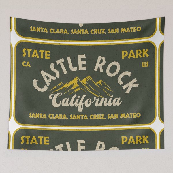 Item preview, Castle Rock State Park, Santa Clara, Santa Cruz, San Mateo, California, badge design designed and sold by Wanderful-roads.