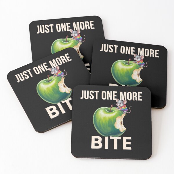 Item preview, Cute Mouse Eating Apple - Just One More Bite Funny Food Lover Shirt designed and sold by Wild Pixel Studio.