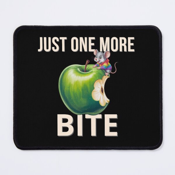 Item preview, Cute Mouse Eating Apple - Just One More Bite Funny Food Lover Shirt designed and sold by Wild Pixel Studio.