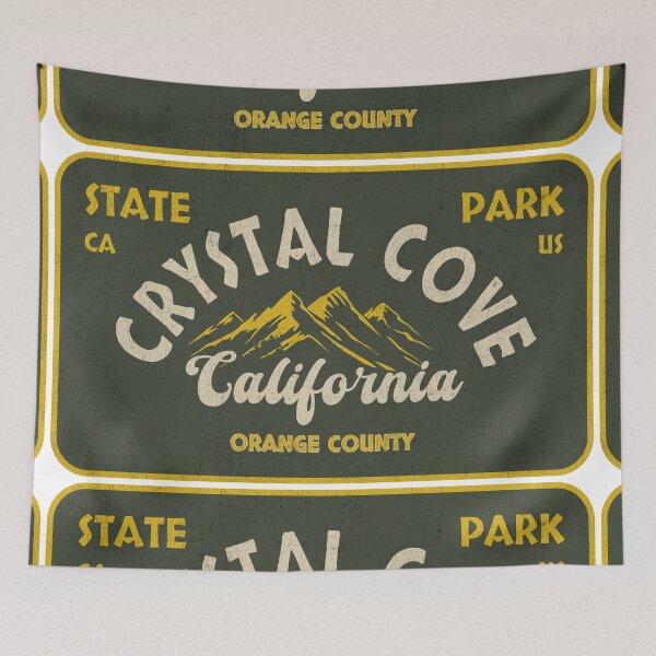 Item preview, Crystal Cove State Park, Orange County, California, badge design designed and sold by Wanderful-roads.