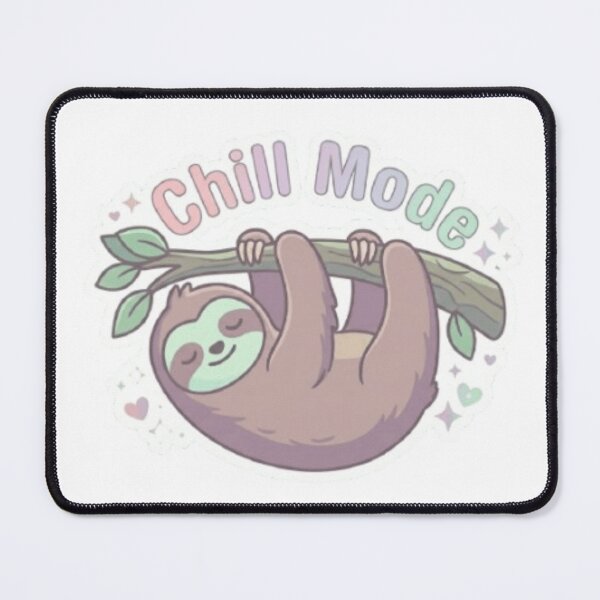 Item preview, Chill Mode Sloth Sticker designed and sold by CutePlix.
