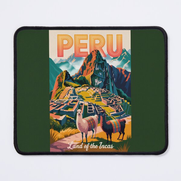 Item preview, Peru Machu Picchu Illustration Travel Art Vintage designed and sold by KrisSidDesigns.