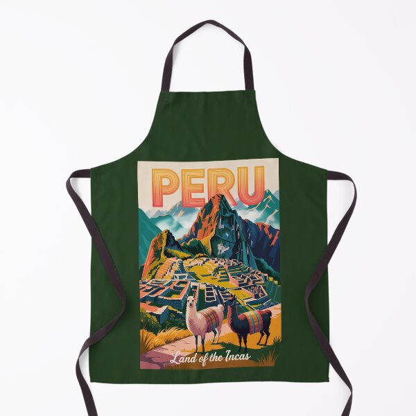 Item preview, Peru Machu Picchu Illustration Travel Art Vintage designed and sold by KrisSidDesigns.