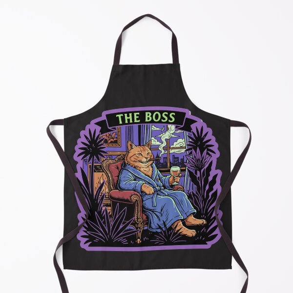 Item preview, "The Boss" Funny Mafia Orange Cat Cigar and Wine designed and sold by Cipher & Soul.