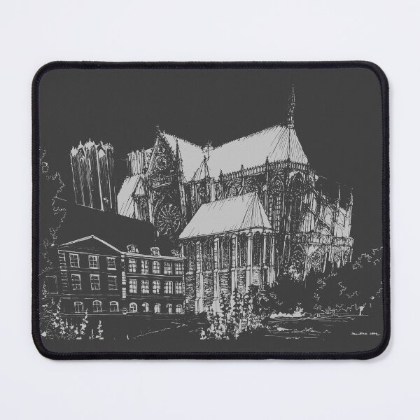 Item preview, Ethereal Gothic Majesty - Negative Space Cathedral Sketch designed and sold by SKETCHYANDGRAPHIC.