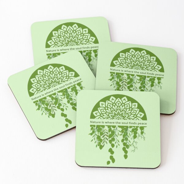 Item preview, Nature is Where the Soul Finds Peace – Green Leaves Design designed and sold by Creativemery26.