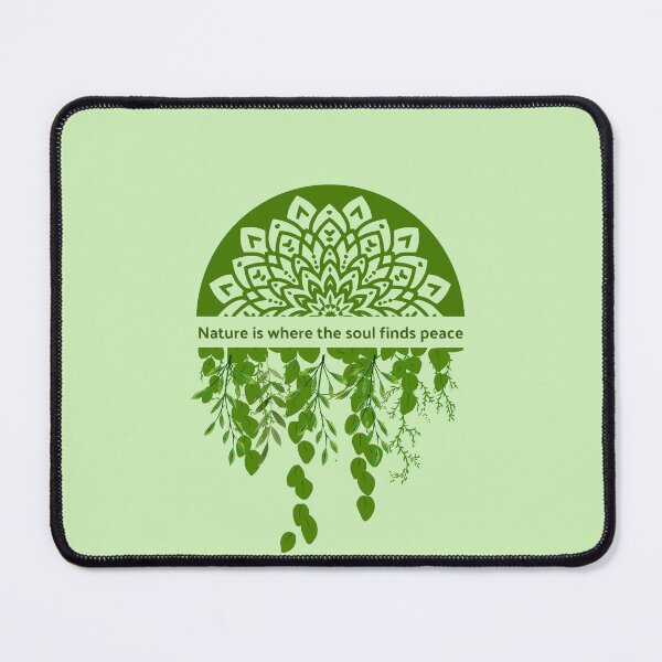 Item preview, Nature is Where the Soul Finds Peace – Green Leaves Design designed and sold by Creativemery26.