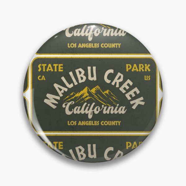 Item preview, Malibu Creek State Park, Los Angeles County, California, badge design designed and sold by Wanderful-roads.