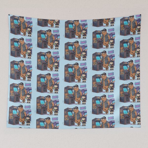 Item preview, Retro Arcade Animals – Capybara & Rabbit Gaming Design designed and sold by Dogandesighn.
