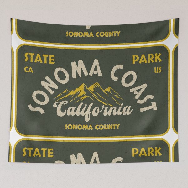 Item preview, Sonoma Coast State Park, Sonoma County, California, badge design designed and sold by Wanderful-roads.