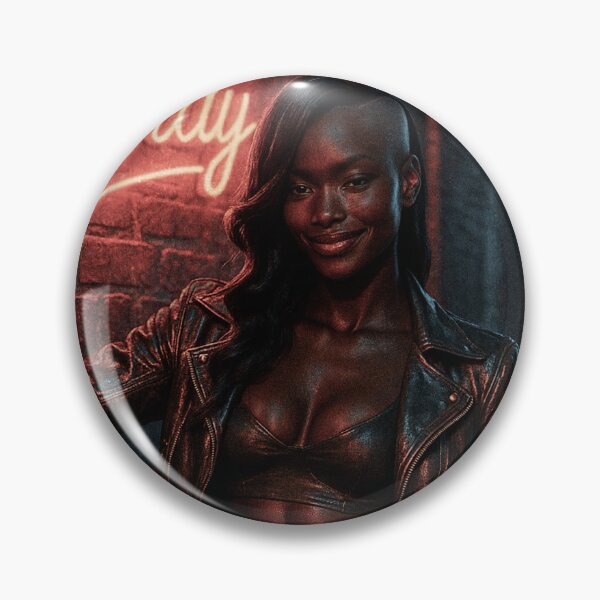 Item preview, Neon Red Light Portrait - Natural Texture designed and sold by Costartique.