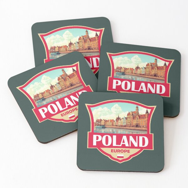 Item preview, Poland Illustration Retro Badge designed and sold by KrisSidDesigns.