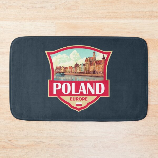 Item preview, Poland Illustration Retro Badge designed and sold by KrisSidDesigns.