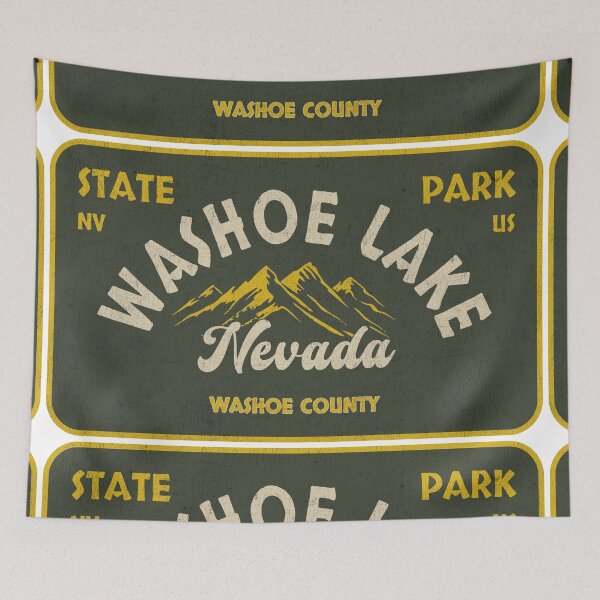 Item preview, Washoe Lake State Park, Washoe County, Nevada, badge design designed and sold by Wanderful-roads.