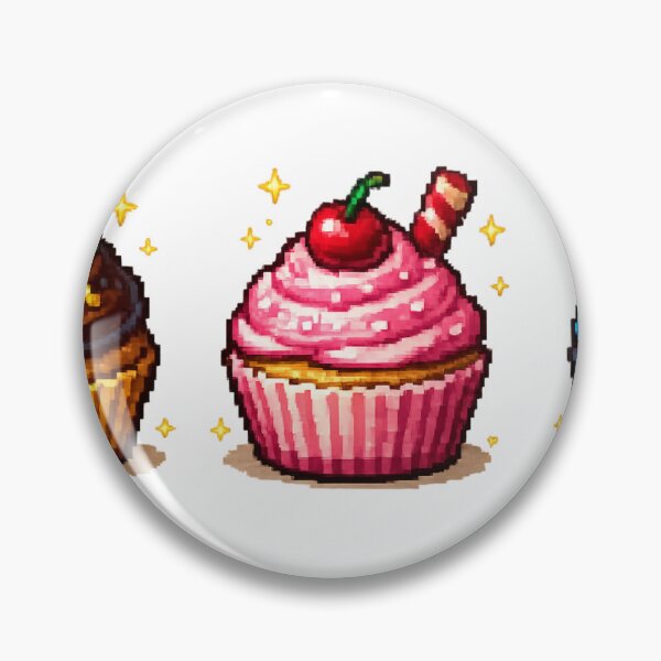Item preview, Retro Pixel Cupcakes designed and sold by redsharkuk.