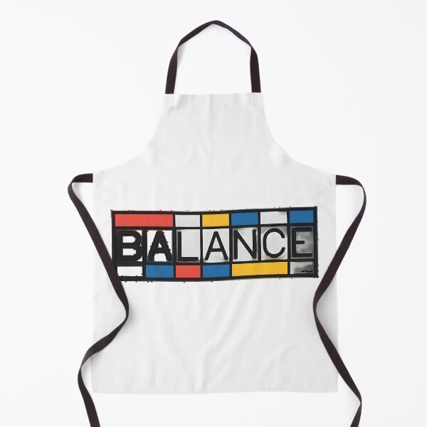 Item preview, BALANCE Mondrian Minimalist Geometric Typography Art designed and sold by Common-Standard.
