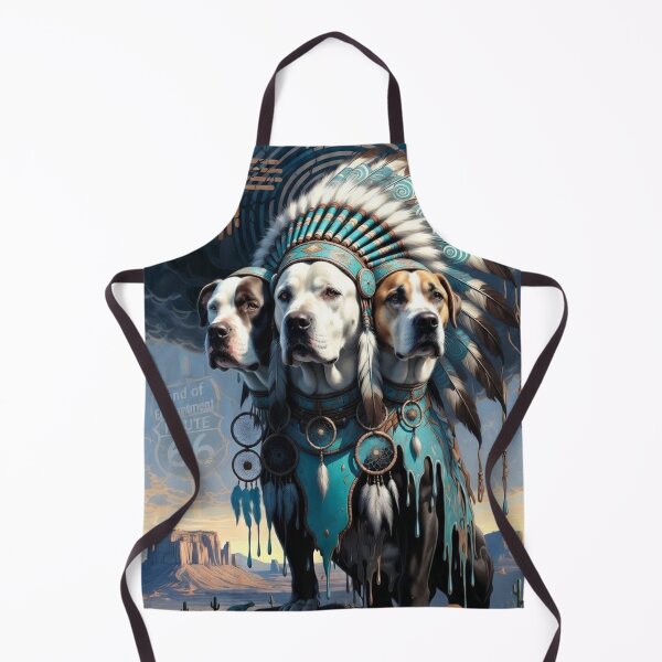 Item preview, Dark surreal three-headed desert pack Chief on the mesa designed and sold by 3DogKnight.
