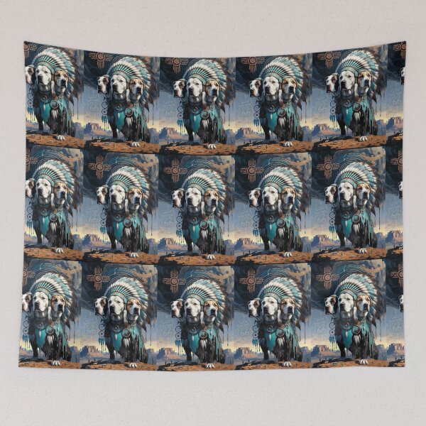 Item preview, Dark surreal three-headed desert pack Chief on the mesa designed and sold by 3DogKnight.