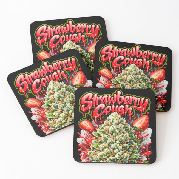 Item preview, Strawberry Cough Graffiti Print | Strawberry Sativa Strain Typography | Energizing Zerebral designed and sold by WAUZ.