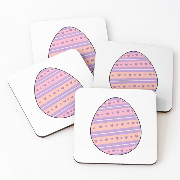 Item preview, Pastel Heart Easter Egg Aesthetic Sticker designed and sold by stylishsketcher.