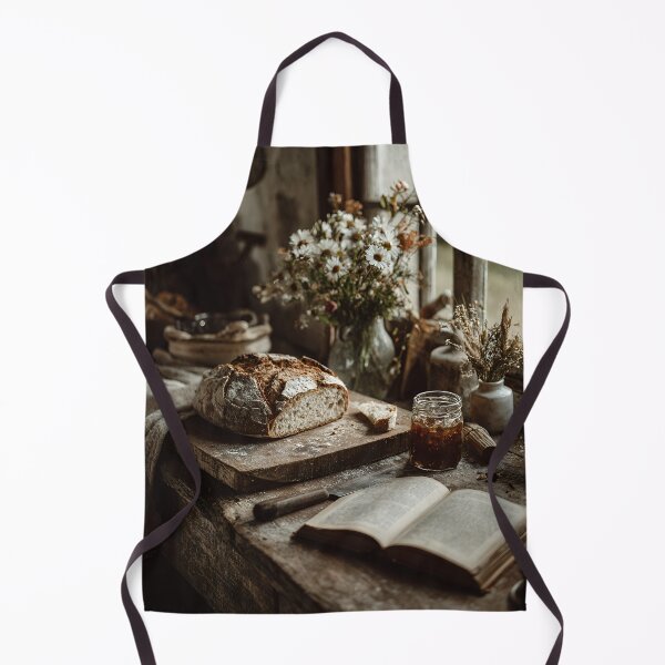 Item preview, Cozy Rustic Farmhouse Still Life with Sourdough Bread & Jam designed and sold by EK-World.