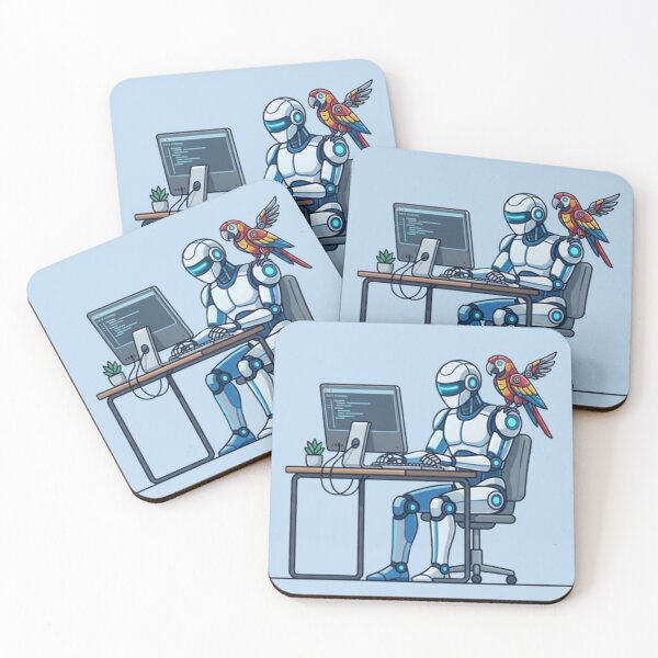 Item preview, Cybernetic Coder – Robot & Parrot Tech Design designed and sold by Dogandesighn.