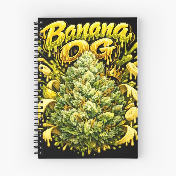 Item preview, Banana OG Graffiti Print | Banana Earthy Indica Hybrid Typography | Deep Relaxing designed and sold by WAUZ.