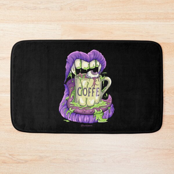 Item preview, COFFEE MONSTER | MOUTH EYES GROTESQUE ART designed and sold by Laura Bonetti.