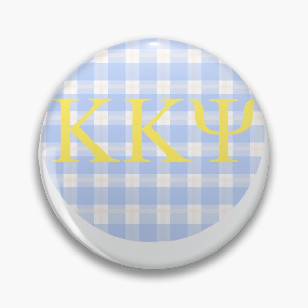 Item preview, kappa kappa psi blue and yellow gingham  designed and sold by navybick.