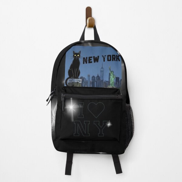 Item preview, New York Night Watcher – Aesthetic Black Cat City Skyline designed and sold by InfinitePawBond.