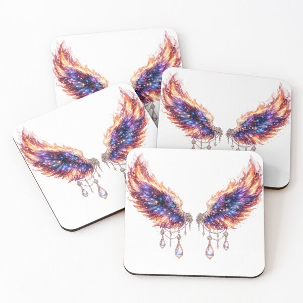 Item preview, Galaxy Angel Wings on Fire designed and sold by jgvisualarts.