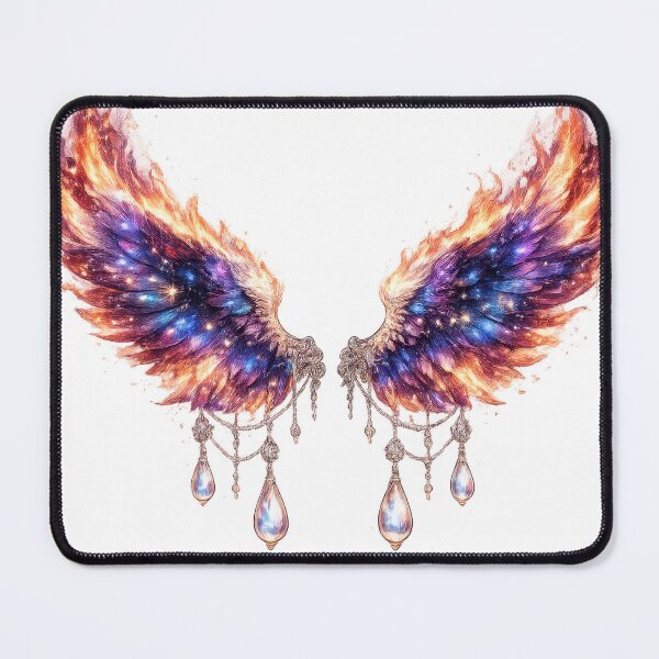 Item preview, Galaxy Angel Wings on Fire designed and sold by jgvisualarts.