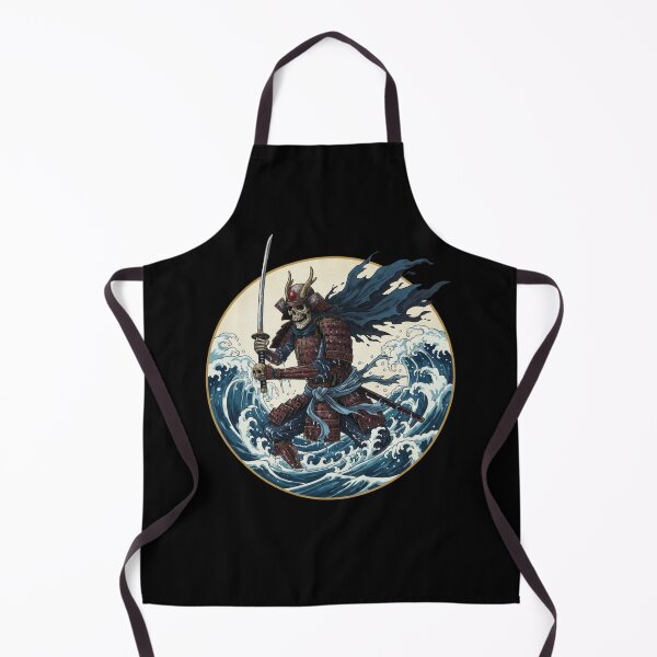 Item preview, Skeleton Samurai Wave – Japanese Warrior Circle Art designed and sold by LavinyArt.