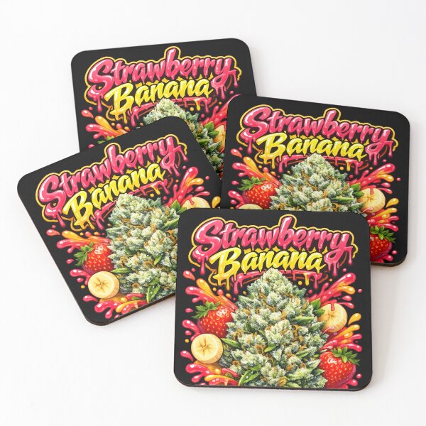 Item preview, Strawberry Banana Graffiti Art Print | Berry Banana Hybrid Strain Typography | Balanced 420 designed and sold by WAUZ.