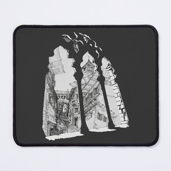 Item preview, A Glimpse of Italy - Framed Medieval Arch & Stone Steps Sketch designed and sold by SKETCHYANDGRAPHIC.