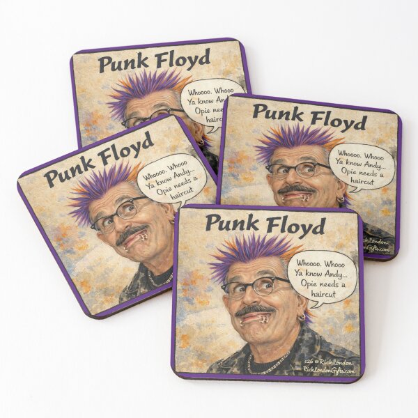 Item preview, Punk Floyd – Retro TV Punk Parody Cartoon designed and sold by Rick London Gifts.