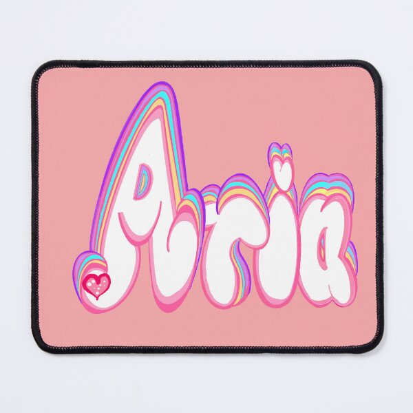 Item preview, Aria Name - personalized women and girls moniker customized with preppy white and pastel colors designed and sold by Artonmytee.