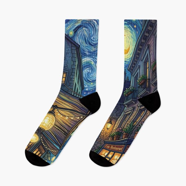 Item preview, Cafe Terrace at Night - Van Gogh Art Remix designed and sold by Lucid Dream Pixel.