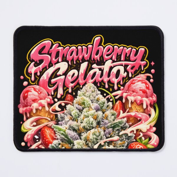 Item preview, Strawberry Gelato Graffiti Print | Sweet Strawberry Creamy Hybrid Typography | Euphoric designed and sold by WAUZ.