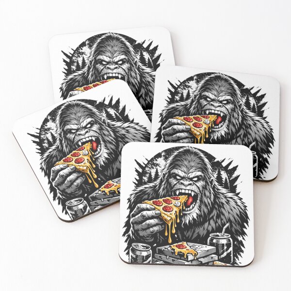 Item preview, Sasquatch Eating Pizza  designed and sold by ttuniques.
